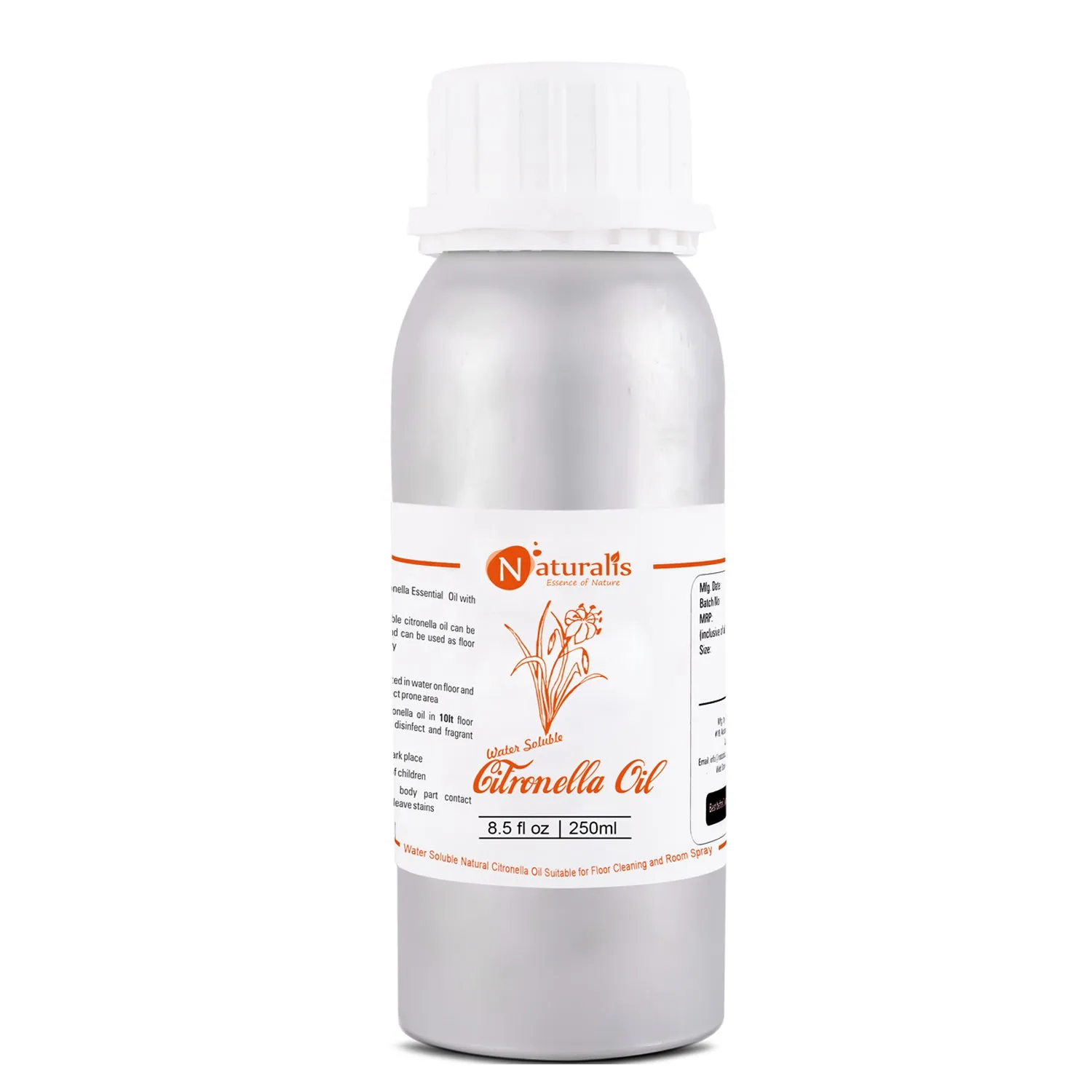 Naturalis Water Soluble Natural Citronella Oil Suitable for Floor Cleaning and Room Spray