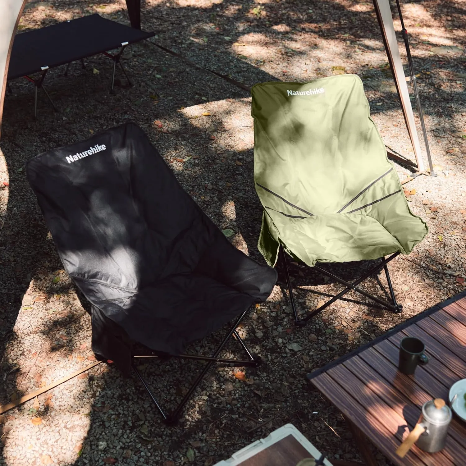 Naturehike Quilted Camping Chair with Padded Seat