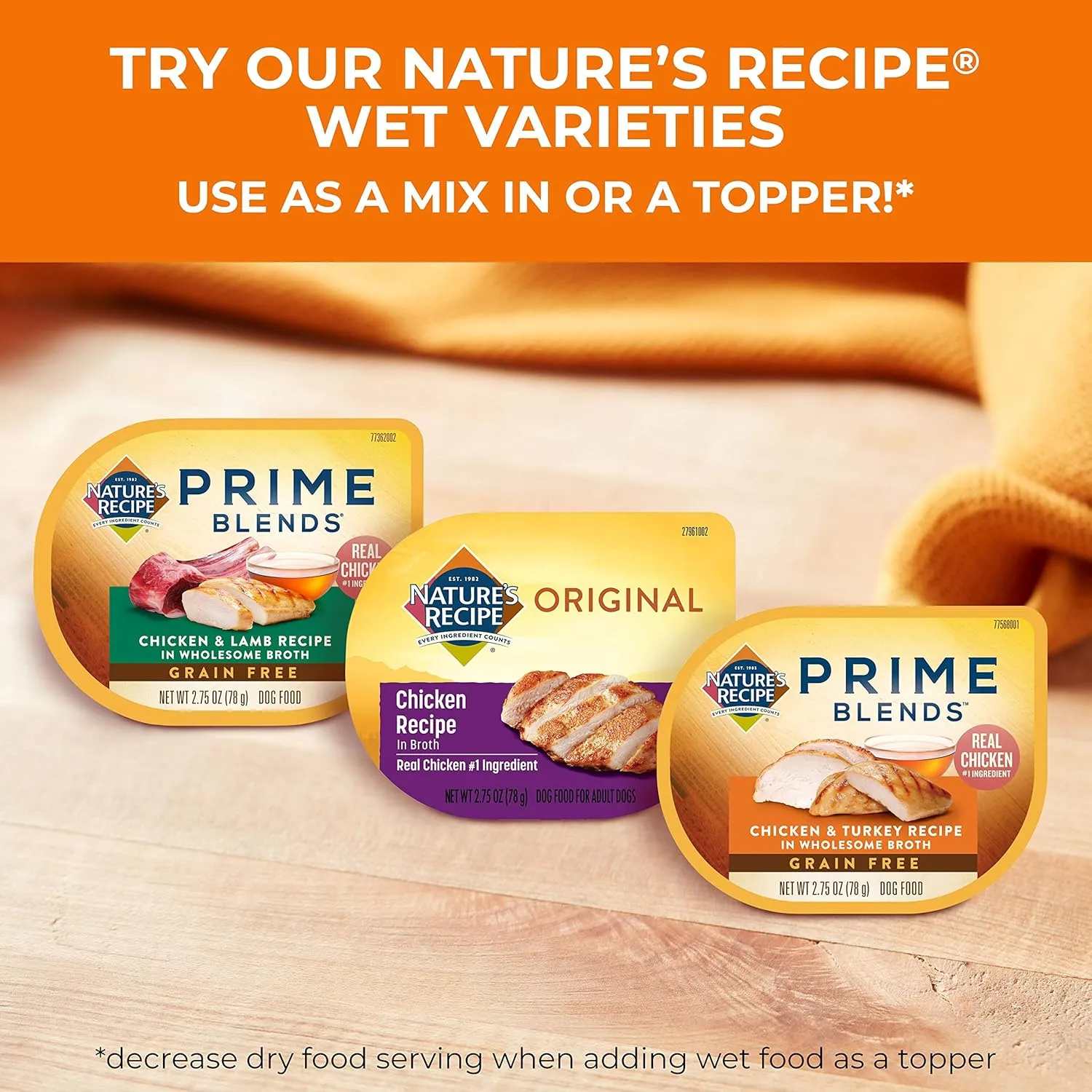Nature’s Recipe Grain Free Salmon, Sweet Potato & Pumpkin Recipe Dry Dog Food, 12 lb. Bag