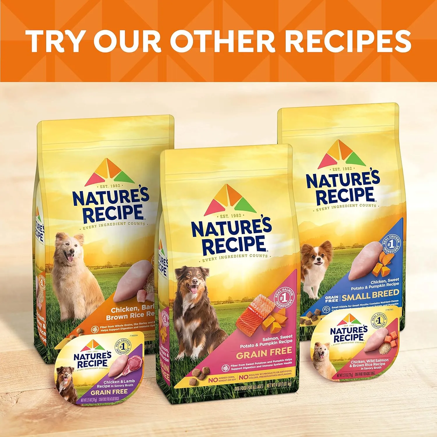 Nature’s Recipe Mature Lamb & Brown Rice Recipe Dry Dog Food, 24 lb. Bag