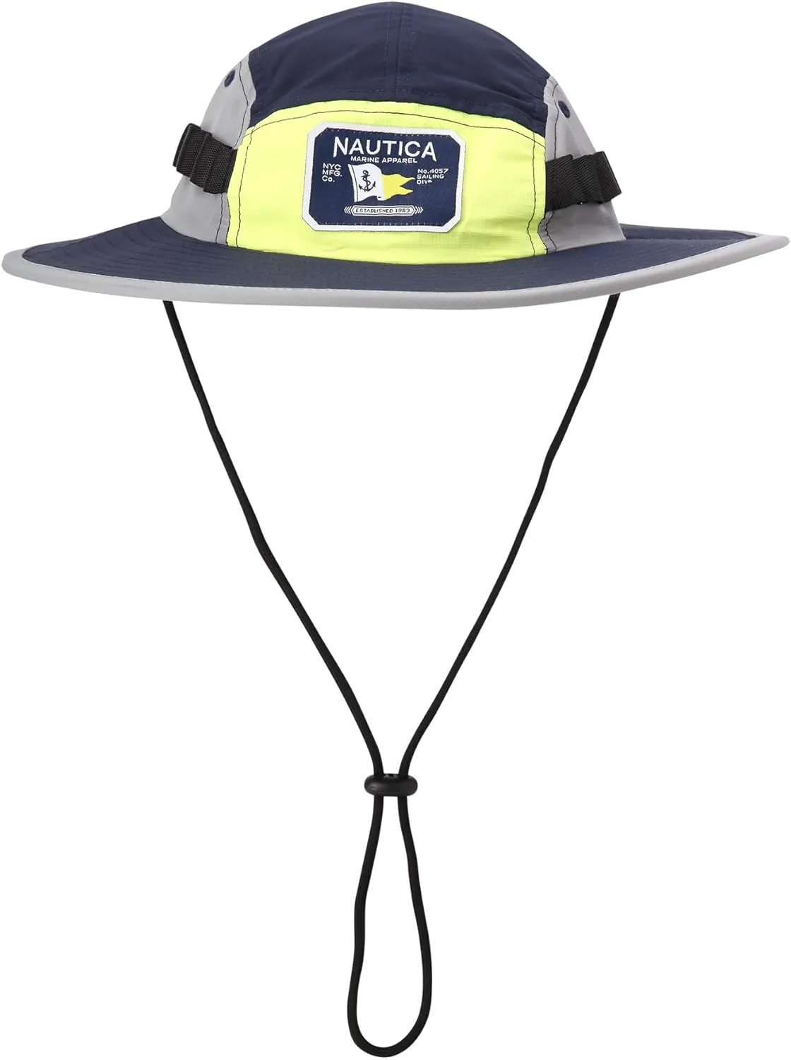 Nautica Men's Mainsail Boonie Hat - UV Protection Wide Brim Safari Fishing Hat