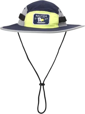 Nautica Men's Mainsail Boonie Hat - UV Protection Wide Brim Safari Fishing Hat