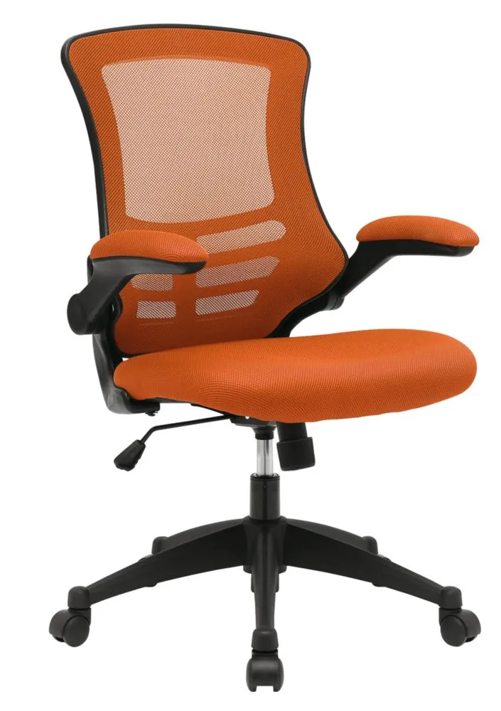 Nautilus Designs Luna Medium Back Task/Operator Chair Orange