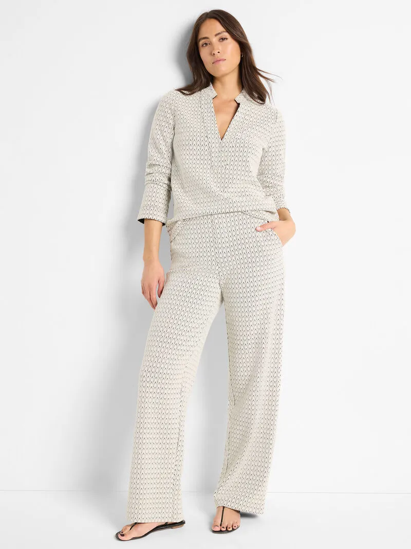 NIC ZOE S251022 Subtle Swirl Knit Top