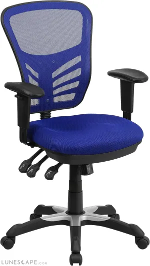 Nicholas Mid-Back Swivel Office and Gaming Chair, Ergonomic Mesh