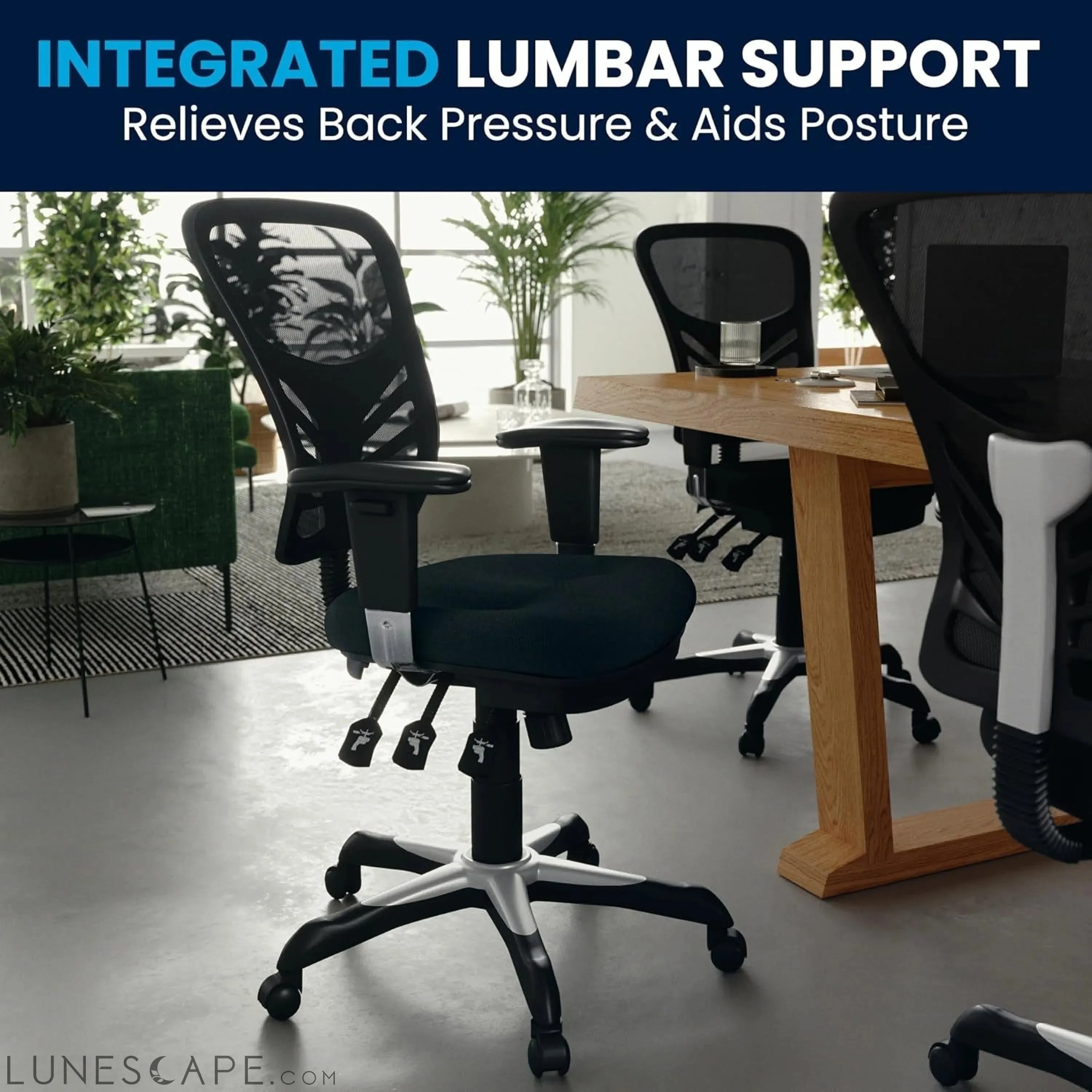 Nicholas Mid-Back Swivel Office and Gaming Chair, Ergonomic Mesh