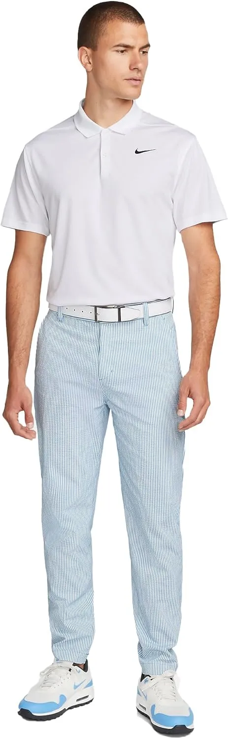Nike Dri-FIT UV Dutch Blue/White Standard Fit Men's Seersucker Chino Golf Pants