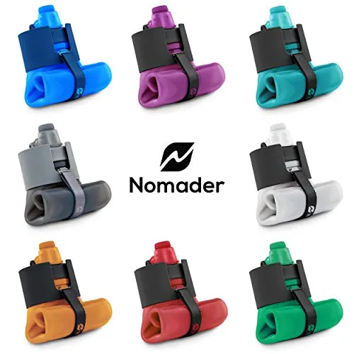 Nomader BPA Free Collapsible Sports Water Bottle - Blue