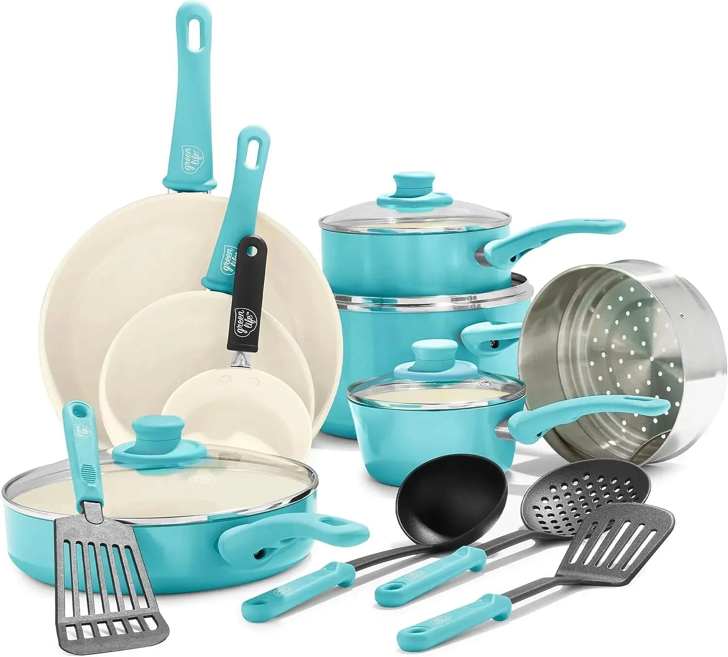 Nonstick 16 Piece Cookware Set