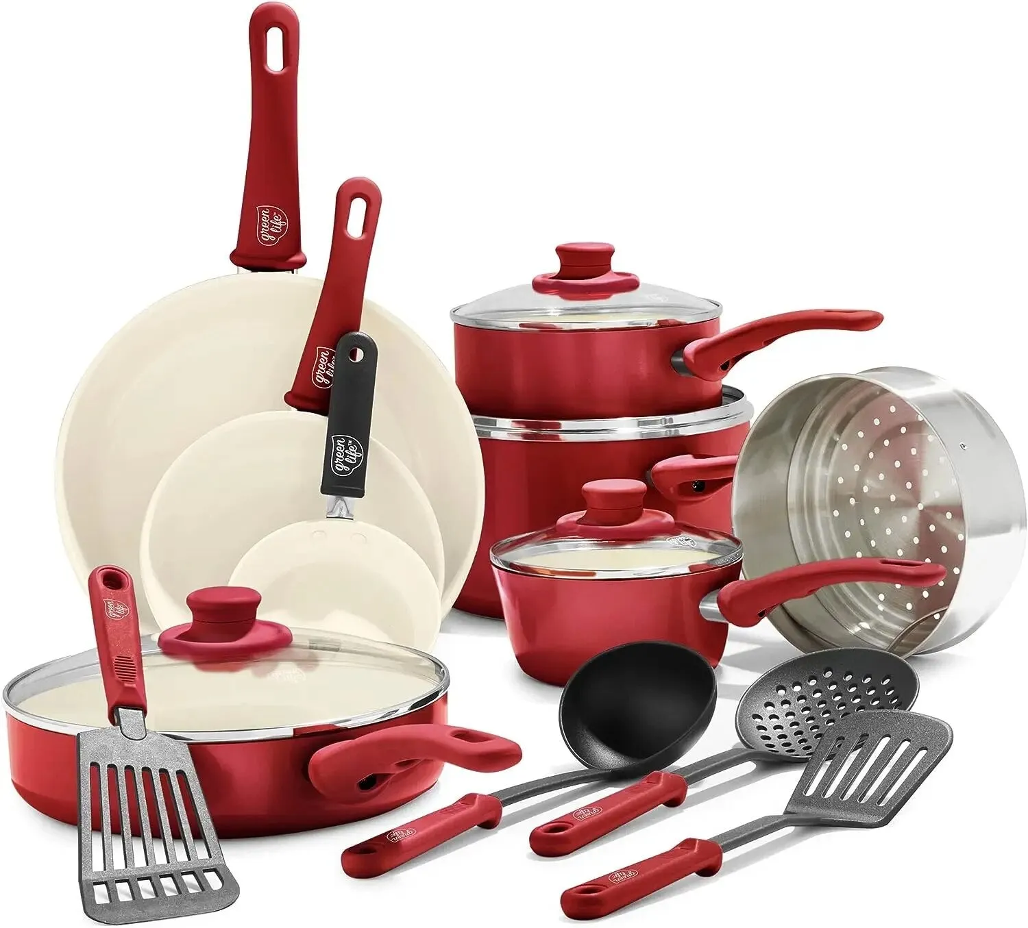 Nonstick 16 Piece Cookware Set
