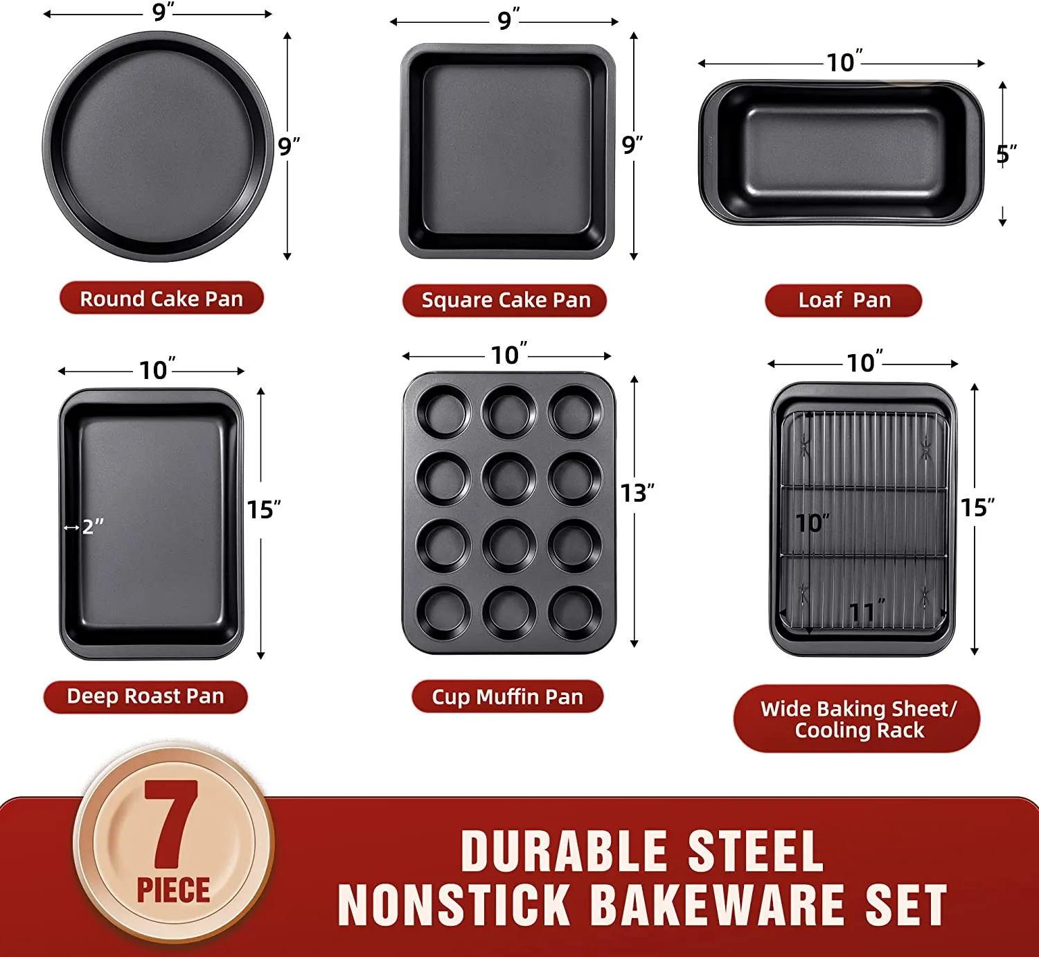 Nonstick Bakeware Set