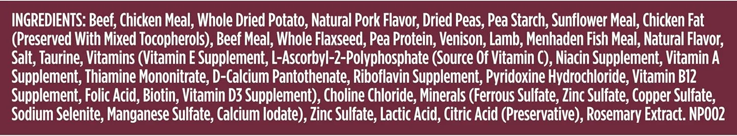 Nutrish High Protein Beef, Potato & Peas Recipe with Venison & Lamb Dry Dog Food, 12 lb. Bag, Packaging May Vary (Rachael Ray)