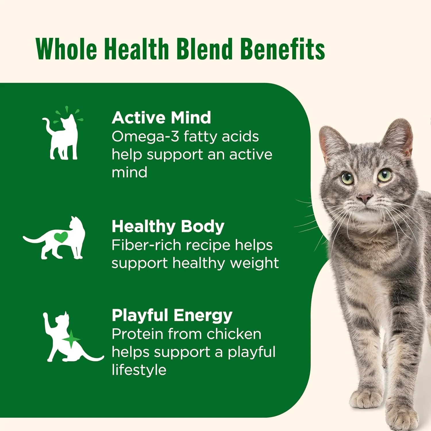 Nutrish Real Chicken & Brown Rice Recipe Dry Cat Food, 14 lb. Bag, Packaging May Vary (Rachael Ray)