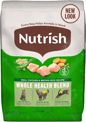 Nutrish Real Chicken & Brown Rice Recipe Dry Cat Food, 14 lb. Bag, Packaging May Vary (Rachael Ray)
