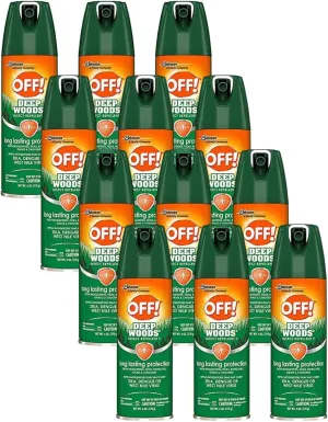 OFF! Deep Woods Insect Repellant Spray, 6 Ounce (Pack of 12)