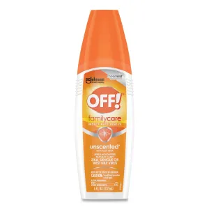 OFF!® Familycare Unscented Spray Insect Repellent, 6 Oz Spray Bottle, 12/carton