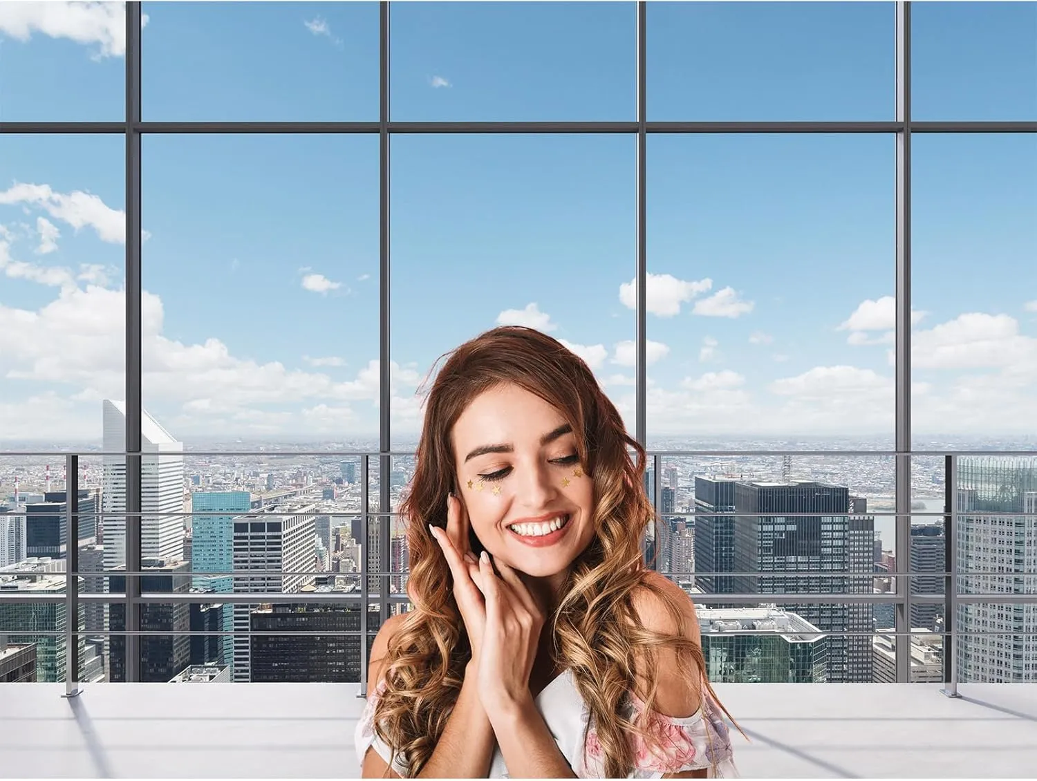 Office Backdrop for Video Conference Modern Business Office Work Place Background Virtual Offices Scene for Live Video Zoom Calls Businessman Photography Studio Background Props Decor 8x6ft