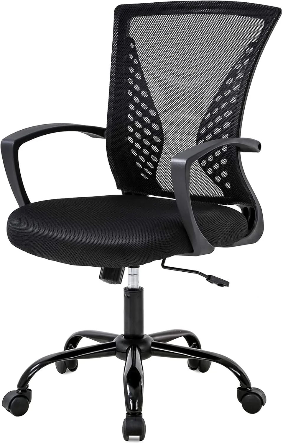 Office Chair Conference Room Chairs Ergonomic Desk Chair Mesh Computer Chair with Lumbar SupportCute Desk Chair for Home Meeting Room Office Room(Black)