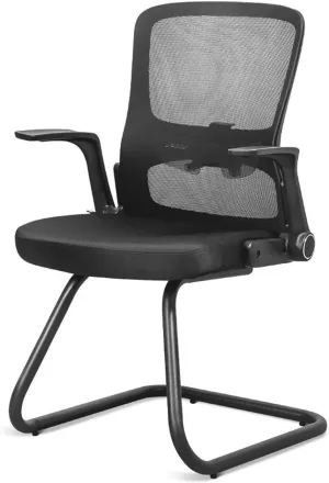 Office Chair Ergonomic Desk Chair with Adjustable Armrests and Lumbar Support, Grid Office Task Chair, Black High Chair for Home Use Home Office Desk Chairs