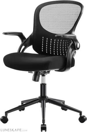 Office Computer Gaming Desk Chair, Ergonomic Mid-Back Mesh Rolling