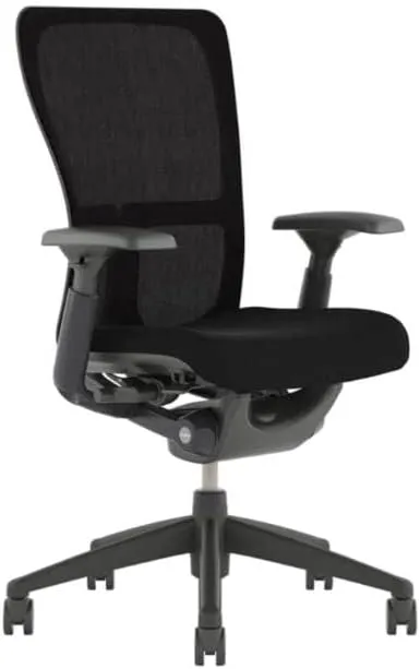 OFFICE LOGIX SHOP Haworth Zody High Performance Office Chair with Ergonomic Adjustments and Flexible Mesh Black Back (Rеnеwеd