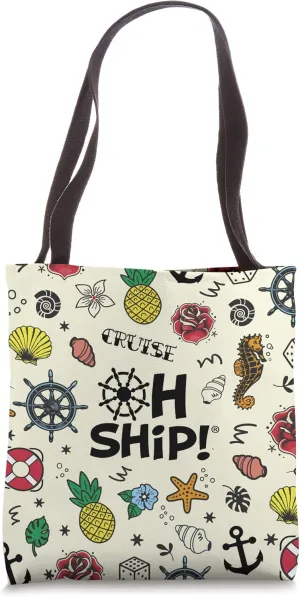 Oh Ship! Cruise Sailor Tattooed Design Tote Bag