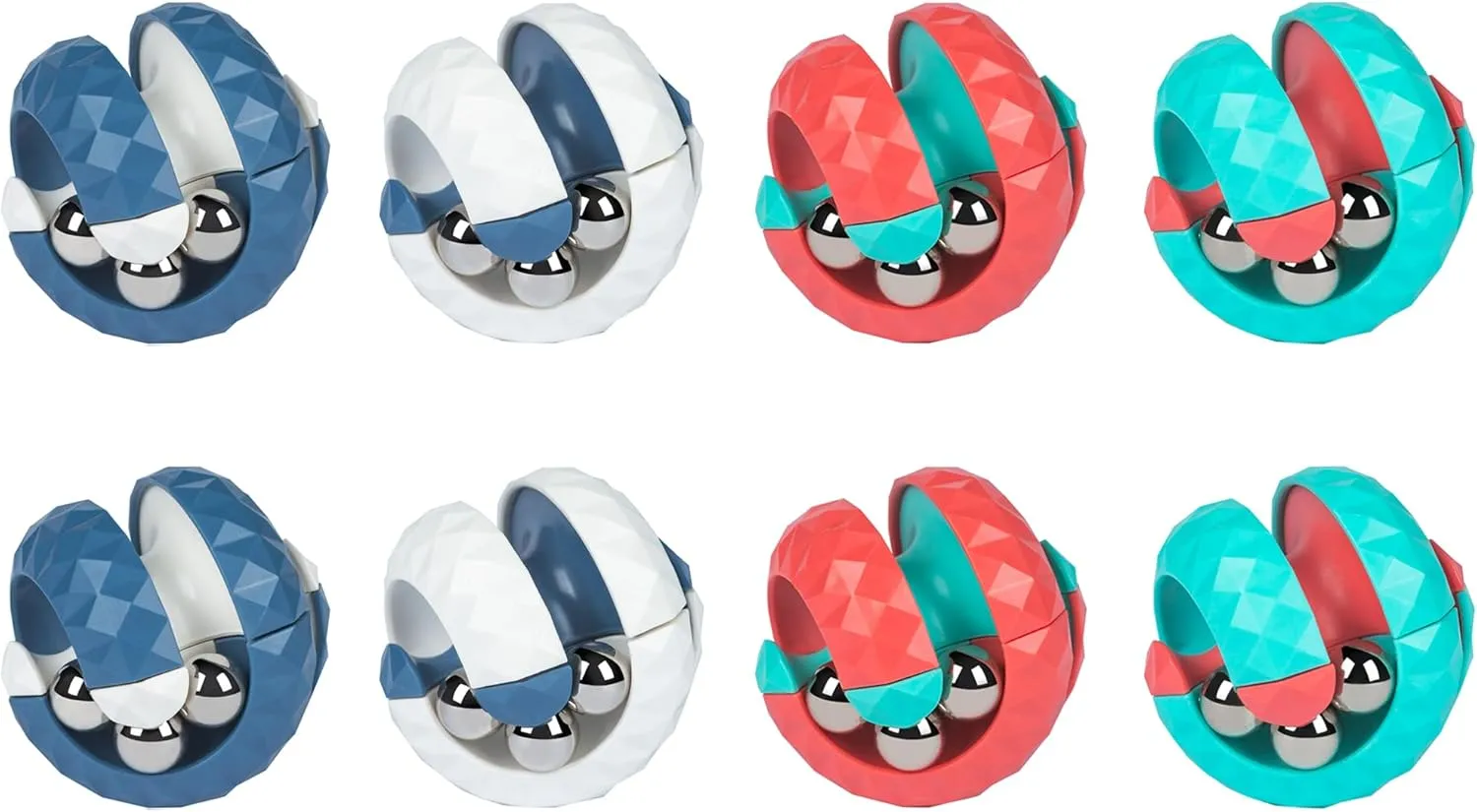 Orbit Ball Fidget Spinner Top Bead Ball Spinning Toy, Rotating Track Infinite Flip Change Puzzle Games Novelty Creative Stress Relieve Toys for Kids Children Adults (8 Pack)