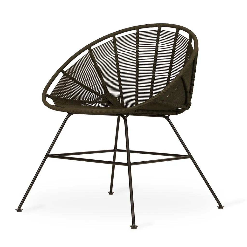 Orgu - Metal Chair with Black Color Threads
