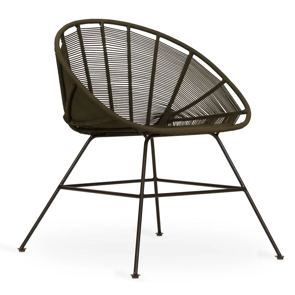Orgu - Metal Chair with Black Color Threads