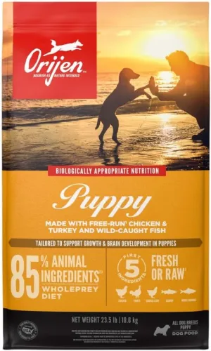 ORIJEN Puppy Dry Dog Food, Grain Free Dry Dog Food for Puppies, Fresh or Raw Ingredients, 23.5lb