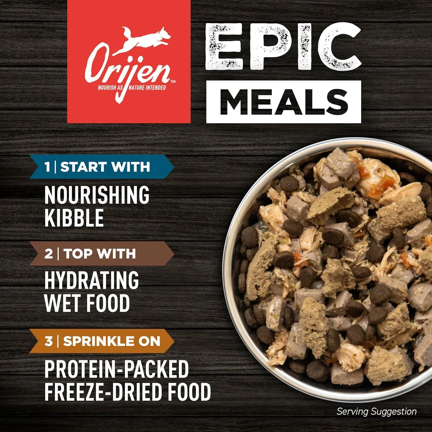 ORIJEN Small Breed Dry Dog Food, Grain Free Dry Dog Food for Small Breeds, Fresh or Raw Ingredients, 4lb