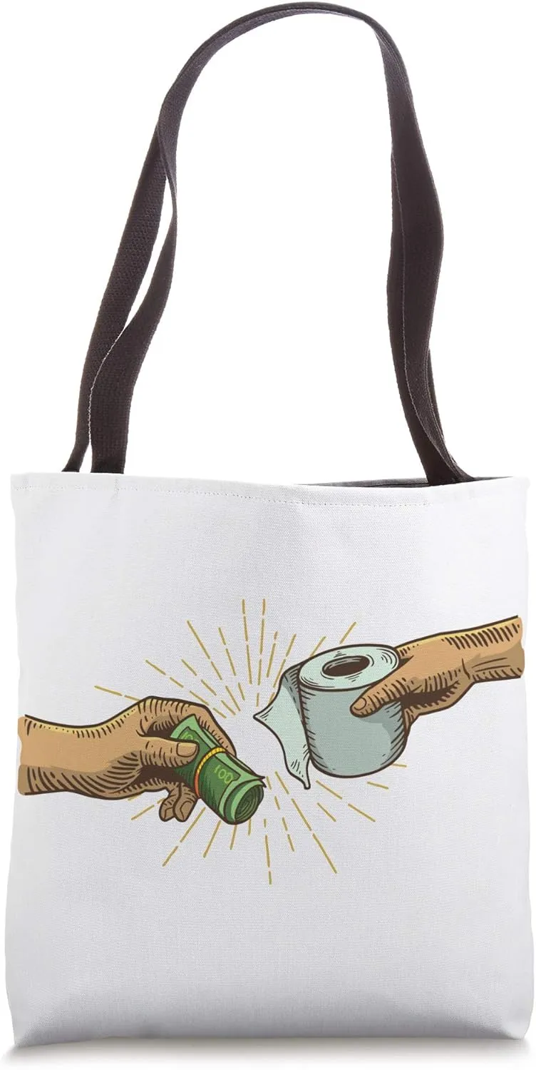Paper Barter - Money for Toilet Paper Tote Bag