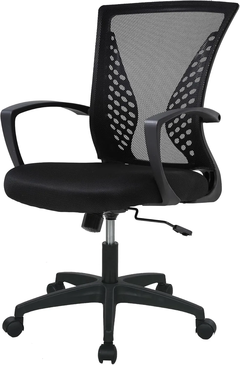 PayLessHere Office Computer Gaming Chair Ergonomic Mesh Desk Chair Adjustable Video Game Chairs with 360 Degrees Swivel Wheels Armrest Lumbar Support for Home Office,Black