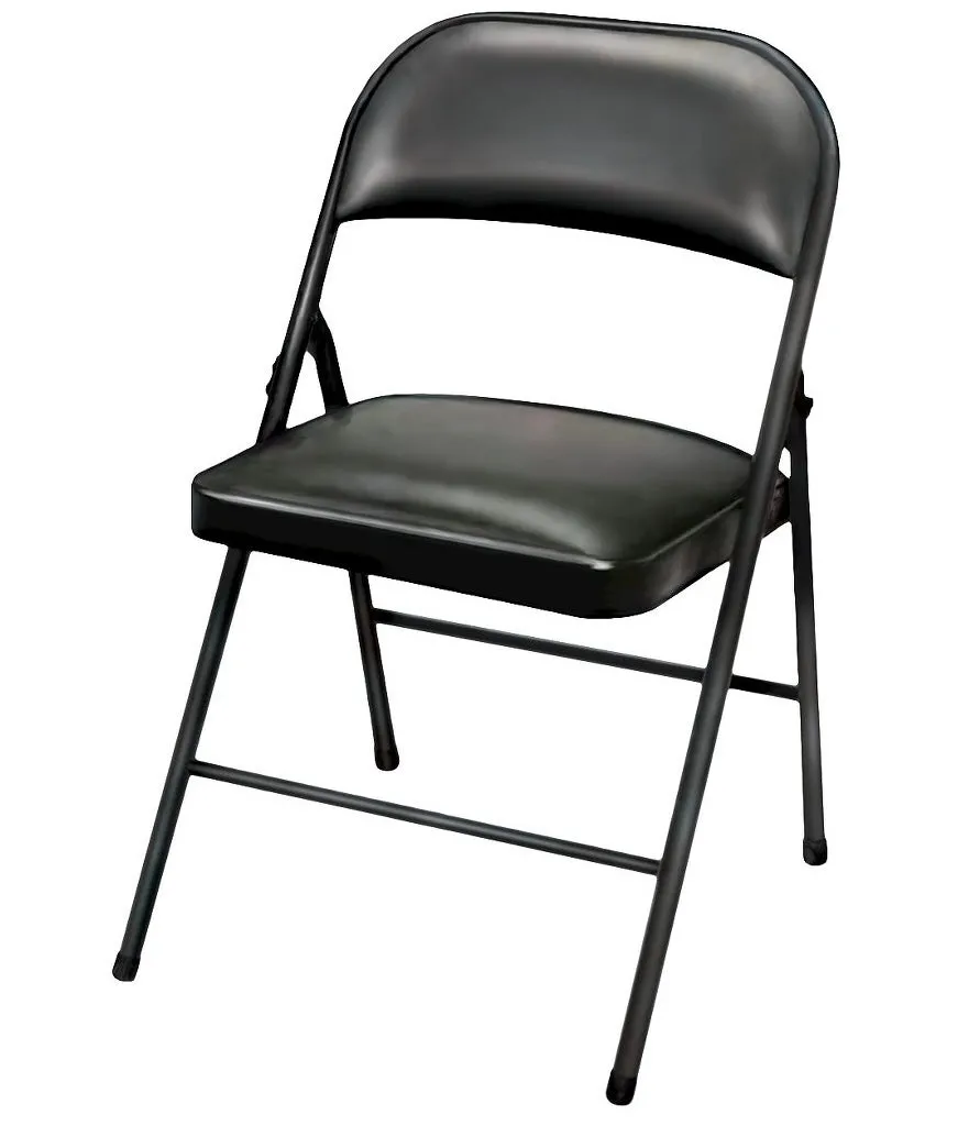 Peakform Vinyl Padded Chair Black