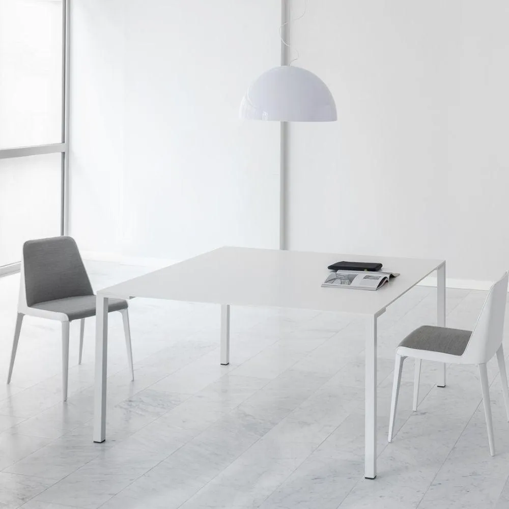 Pedrali Laja 883 padded chair in fabric with wood legs