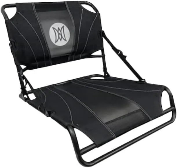Perception Kayak Frame Seat Replacement - Lawn Chair Style Seat for Outlaw, Pescador Pro, Black/Gray,One Size,9800913