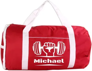 Personalized Sport/Gym Roll Duffel Bag - Fitness & Weight Training