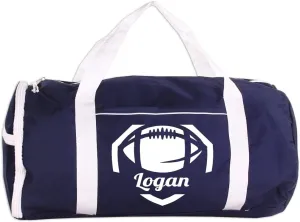 Personalized Sport/Gym Roll Duffel Bag - Football