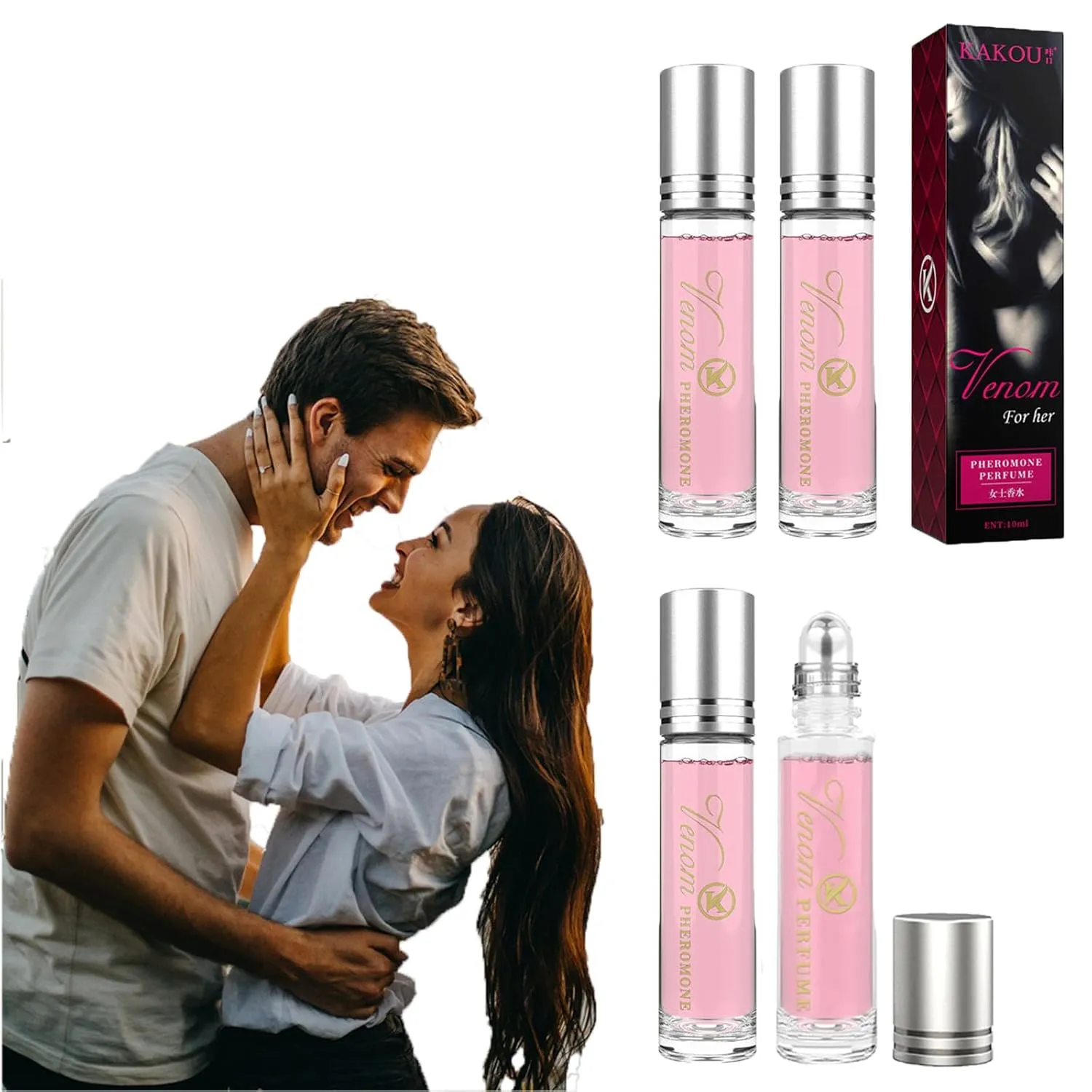 pheromones perfumes for women, Phero Roll-On Perfume, best fragrances Phero Oil for Women to Attract Men (Pack of 4)