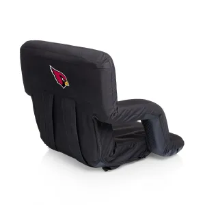 PICNIC TIME Black Arizona Cardinals Ventura Seat Portable Recliner Chair