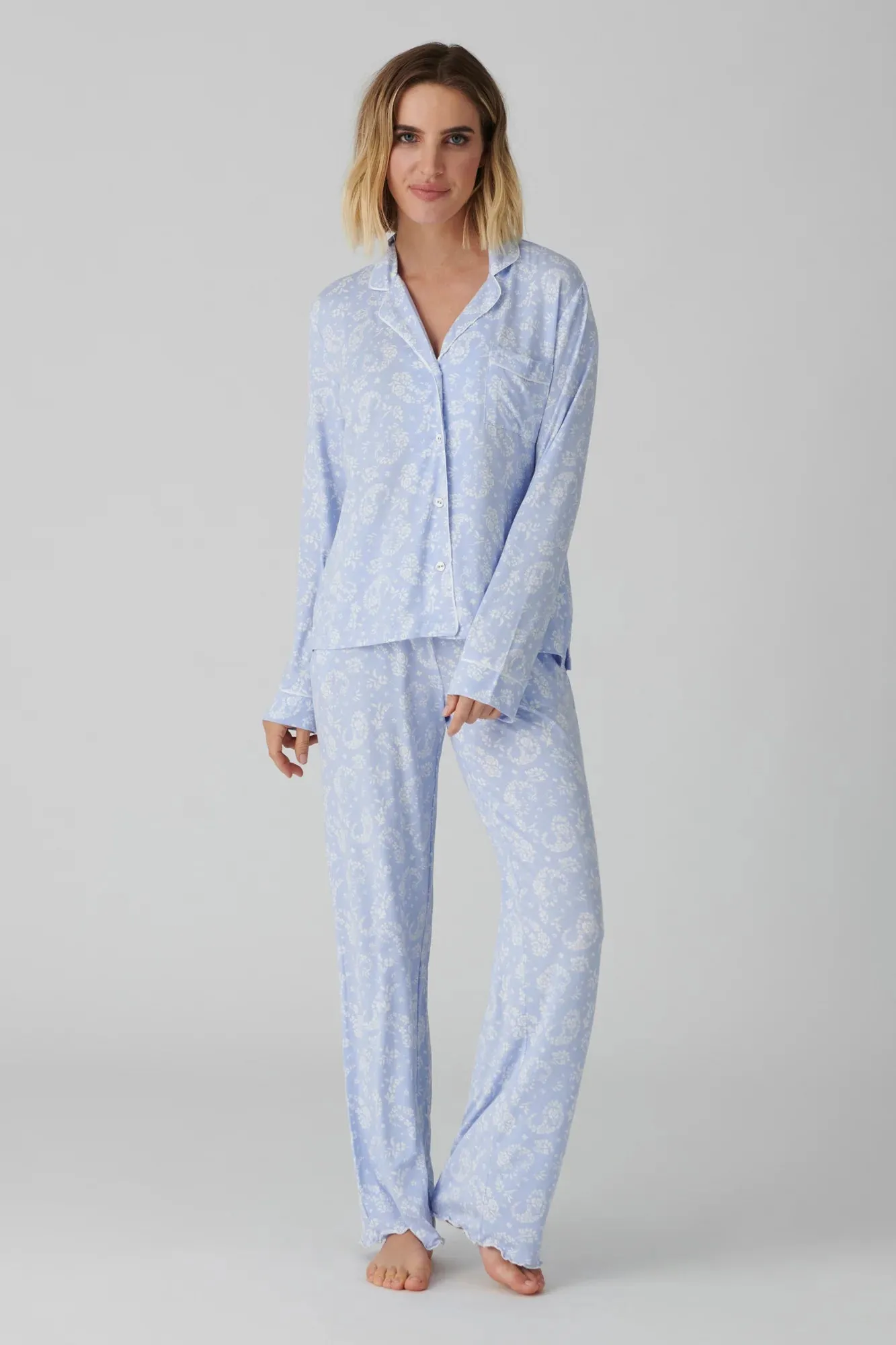 P.J. Salvage - Pretty In Paisley P.J. Set - Blue Whisper