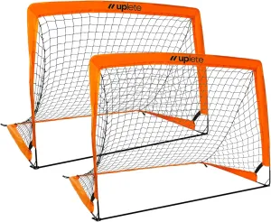 Portable Soccer Goals – Set of 2 | Durable, Easy-to-Set-Up Kids Soccer Nets for Backyard & Outdoor Play | Ideal Gift for Young Soccer Players