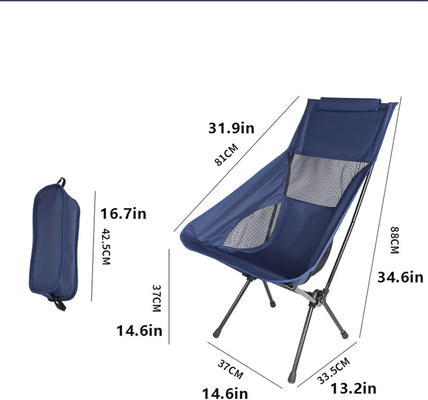 Portable Stool Portable Folding Chair Can Be Stored Fishing Small Stool Painting Sketching Backrest Chair Breathable Mesh Picnic Chair Folding Stool(Beige,14.6 * 13.2 * 34.6in)