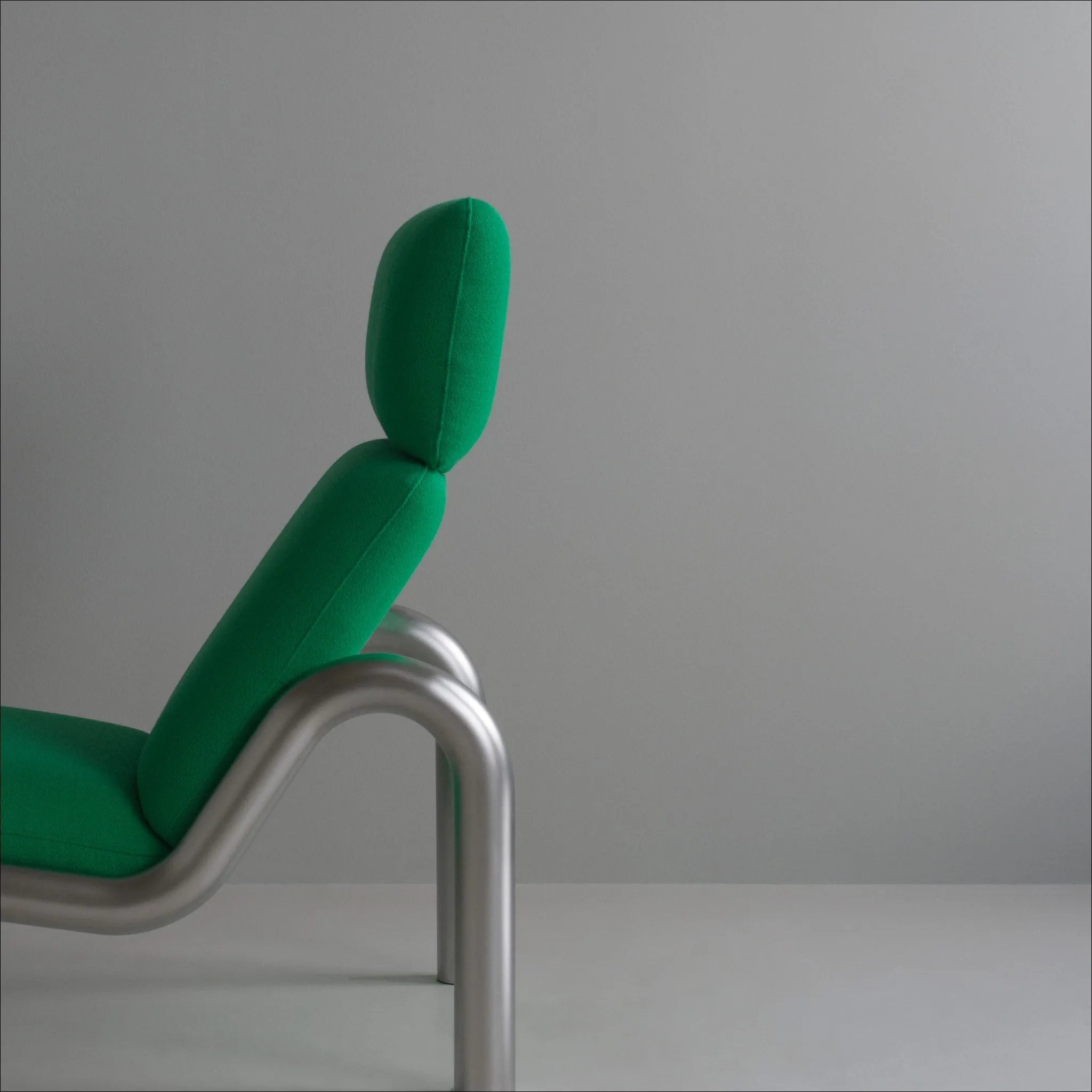 PRE-ORDER │ NORMANN COPENHAGEN Tube Lounge Chair, Stainless Steel/Vidar 932
