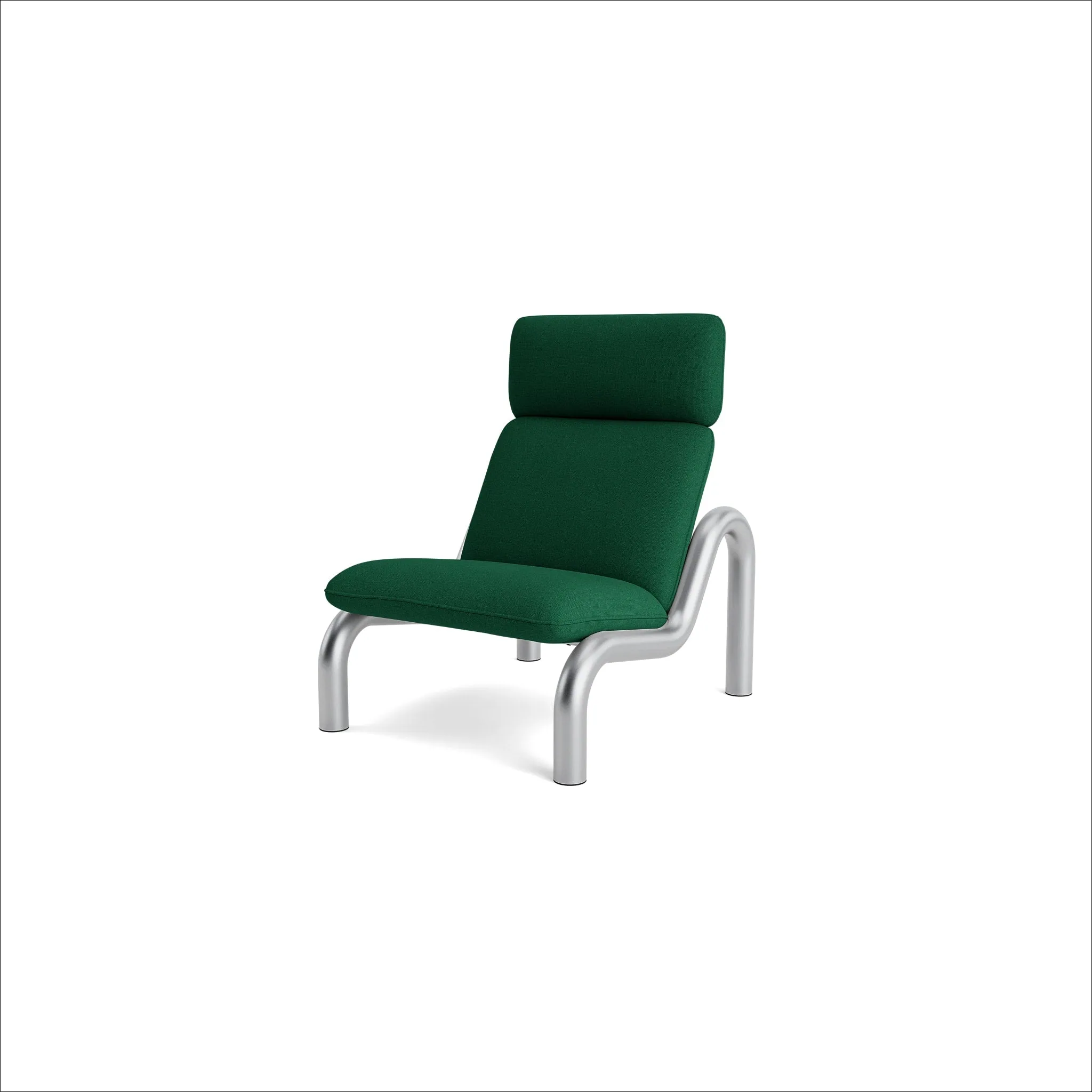 PRE-ORDER │ NORMANN COPENHAGEN Tube Lounge Chair, Stainless Steel/Vidar 932