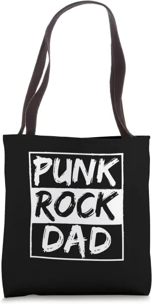 Punk Rock Dad Tattoos Punker Rocker Ska Band Father Guitar Tote Bag