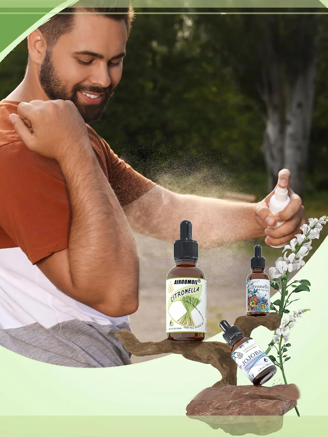 Pure Citronella Essential Oil, 100% Pure Natural Citronella Essential Oil, Premium Grade Essential Oils for Diffusers for Home, Skin, Care Massage, Soap Making, Aromatherapy, 4 Fl Oz | 120ml