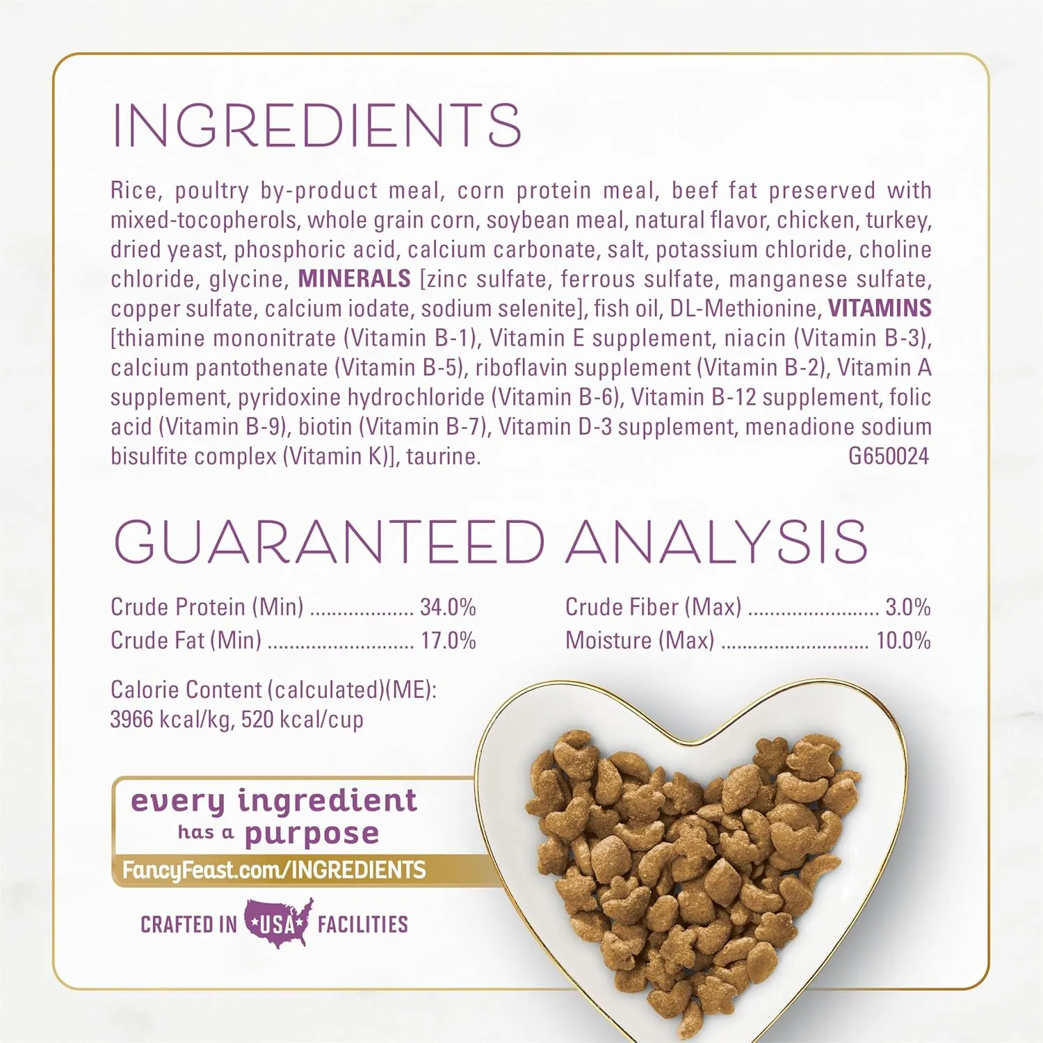 Purina Fancy Feast Dry Cat Food with Savory Farm-Raised Chicken and Turkey - 12 lb. Bag