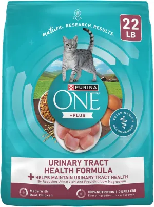 Purina ONE High Protein Dry Cat Food,  Plus Urinary Tract Health Formula - 22 lb. Bag