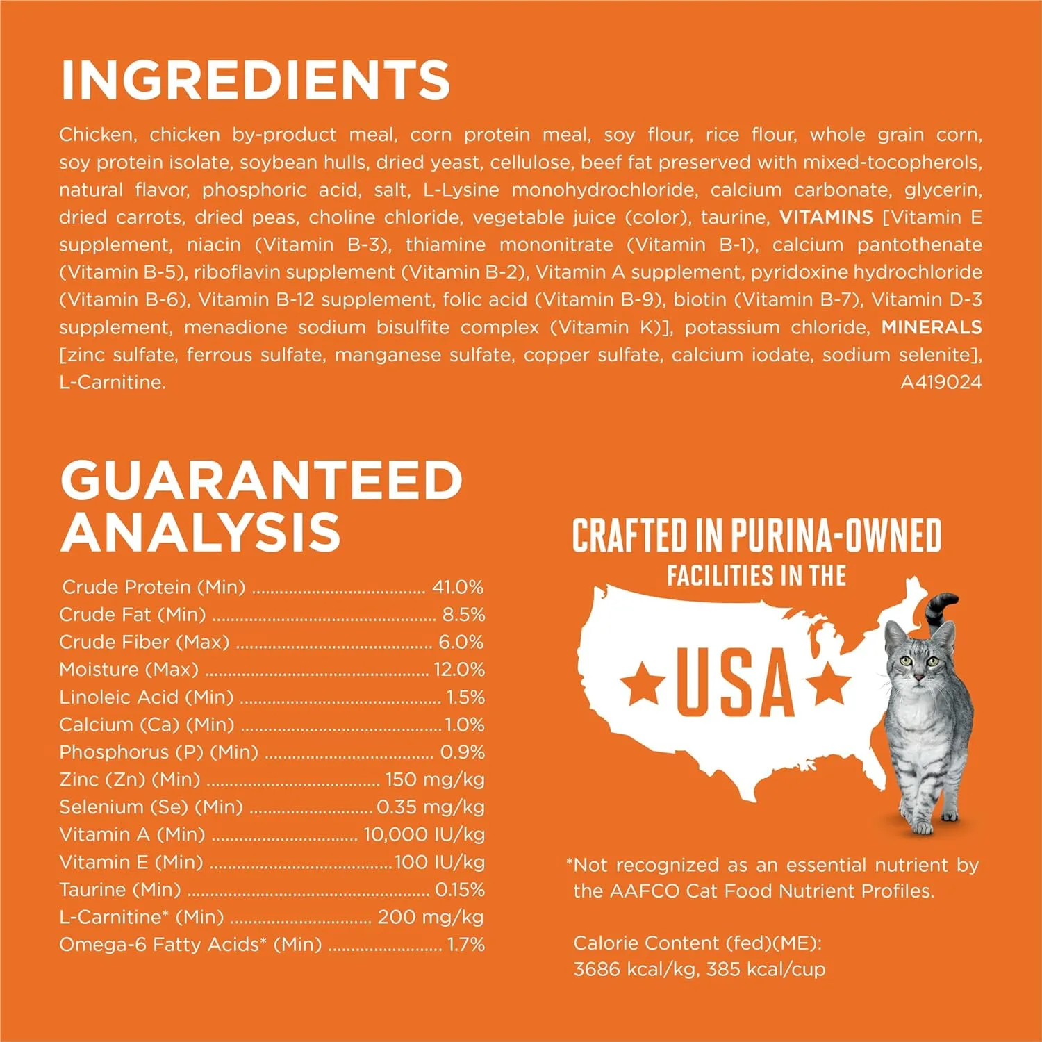 Purina ONE High Protein, Healthy Weight Plus Ideal Weight With Chicken Dry Cat Food - 22 lb. Bag